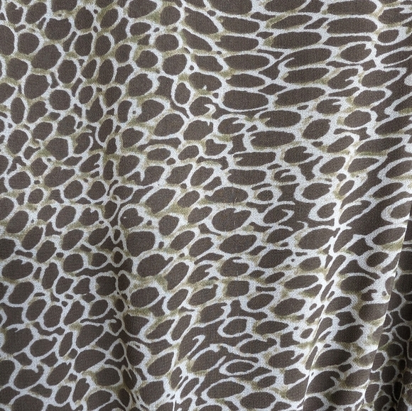BANANA REPUBLIC Vintage Maxi Dress Animal Print Size 8 - Picture 11 of 11